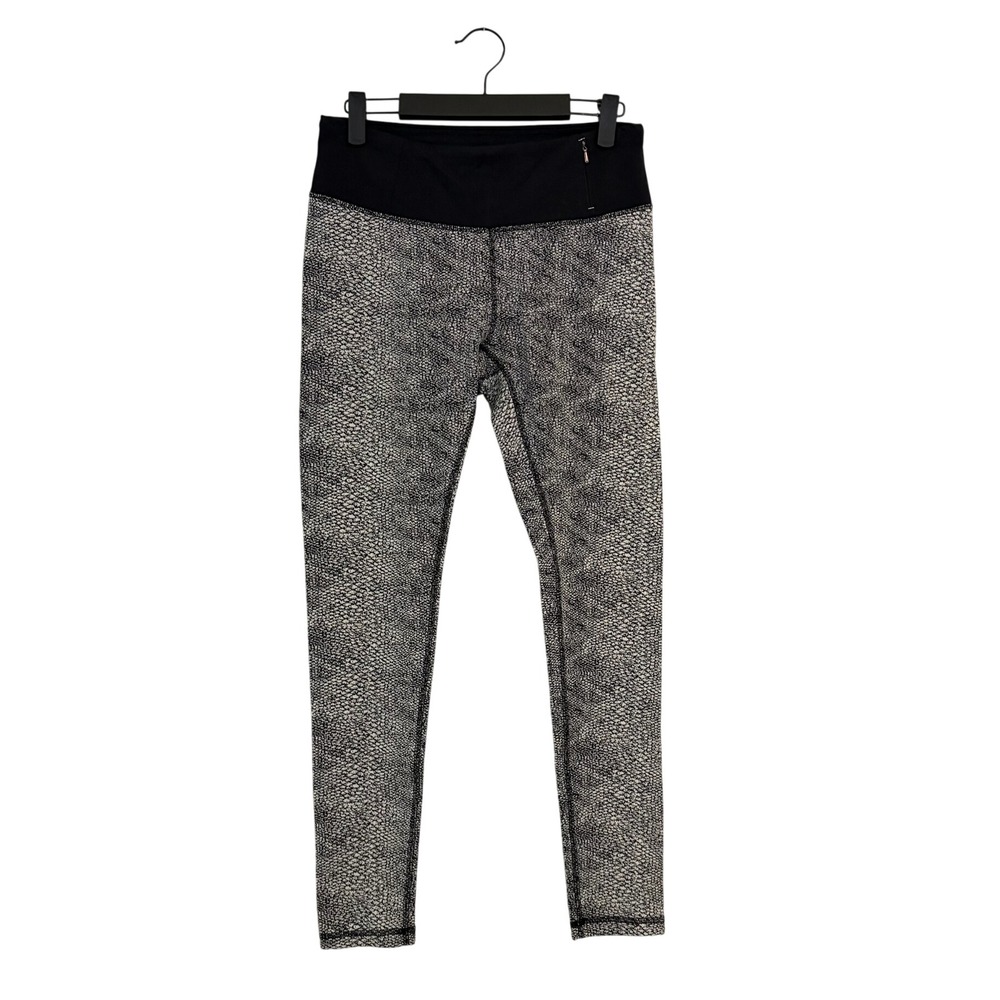 CALIA Snakeskin Print Athletic Leggings Black White MEDIUM